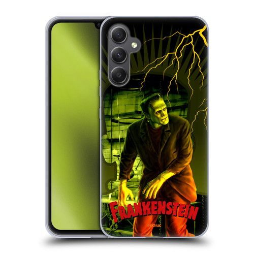 Universal Monsters Frankenstein Yellow Soft Gel Case for Samsung Galaxy A34 5G