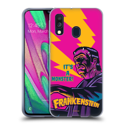 Universal Monsters Frankenstein It's A Monster Soft Gel Case for Samsung Galaxy A40 (2019)