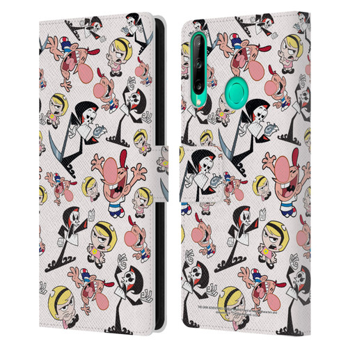 The Grim Adventures of Billy & Mandy Graphics Icons Leather Book Wallet Case Cover For Huawei P40 lite E