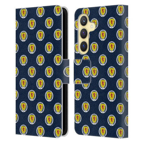 Scotland National Football Team Logo 2 Pattern Leather Book Wallet Case Cover For Samsung Galaxy S24 5G