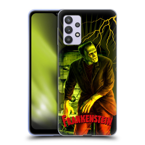 Universal Monsters Frankenstein Yellow Soft Gel Case for Samsung Galaxy A32 5G / M32 5G (2021)