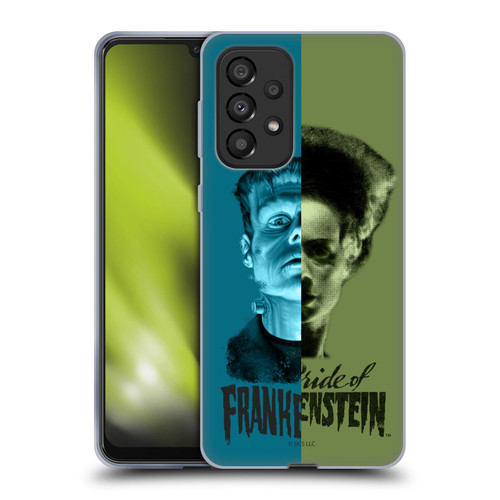 Universal Monsters Frankenstein Half Soft Gel Case for Samsung Galaxy A33 5G (2022)