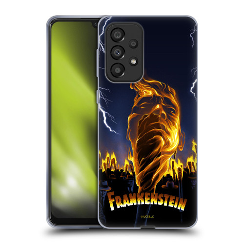 Universal Monsters Frankenstein Flame Soft Gel Case for Samsung Galaxy A33 5G (2022)