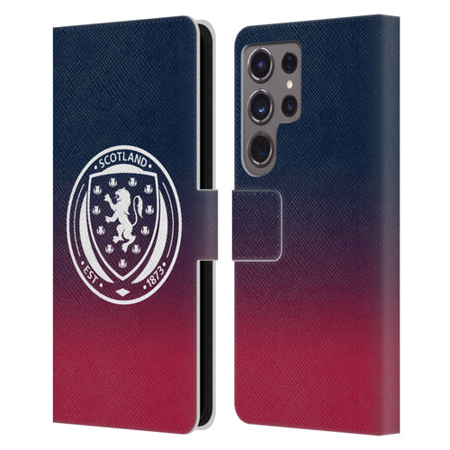 Scotland National Football Team Logo 2 Gradient Leather Book Wallet Case Cover For Samsung Galaxy S24 Ultra 5G