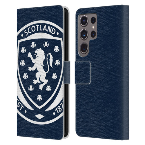 Scotland National Football Team Logo 2 Oversized Leather Book Wallet Case Cover For Samsung Galaxy S24 Ultra 5G