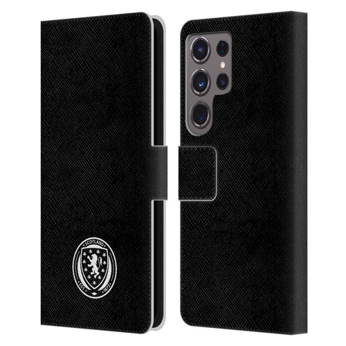Scotland National Football Team Logo 2 Plain Leather Book Wallet Case Cover For Samsung Galaxy S24 Ultra 5G