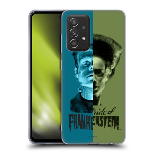 Universal Monsters Frankenstein Half Soft Gel Case for Samsung Galaxy A52 / A52s / 5G (2021)
