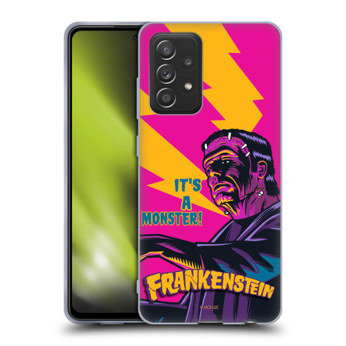 Universal Monsters Frankenstein It's A Monster Soft Gel Case for Samsung Galaxy A52 / A52s / 5G (2021)