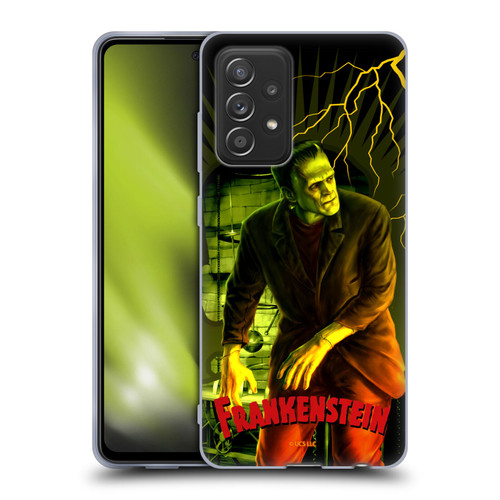 Universal Monsters Frankenstein Yellow Soft Gel Case for Samsung Galaxy A52 / A52s / 5G (2021)