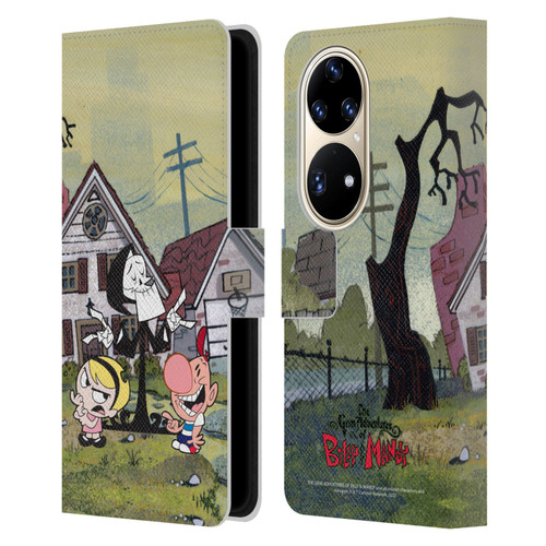 The Grim Adventures of Billy & Mandy Graphics Poster Leather Book Wallet Case Cover For Huawei P50 Pro