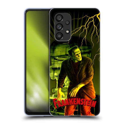 Universal Monsters Frankenstein Yellow Soft Gel Case for Samsung Galaxy A53 5G (2022)