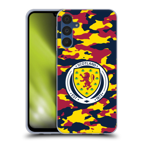 Scotland National Football Team Logo 2 Camouflage Soft Gel Case for Samsung Galaxy A15