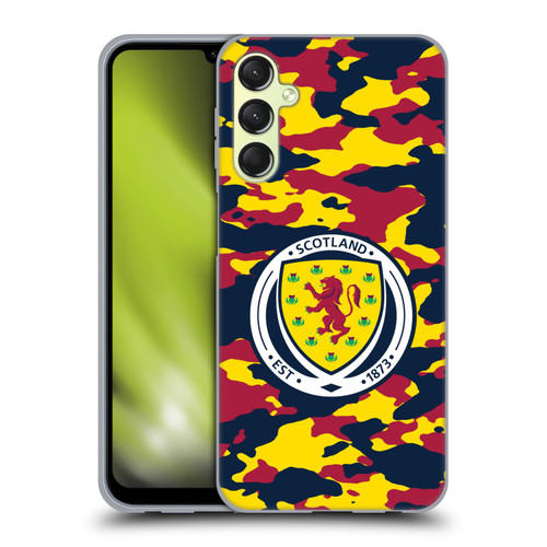 Scotland National Football Team Logo 2 Camouflage Soft Gel Case for Samsung Galaxy A24 4G / Galaxy M34 5G