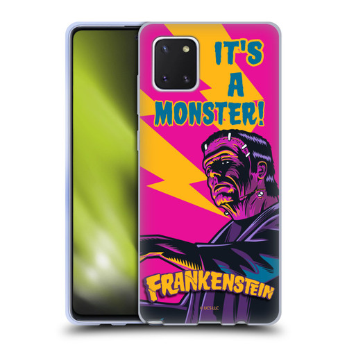 Universal Monsters Frankenstein It's A Monster Soft Gel Case for Samsung Galaxy Note10 Lite
