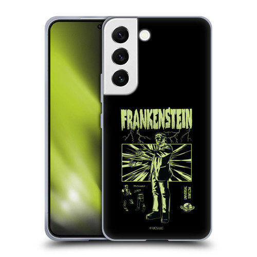 Universal Monsters Frankenstein Lightning Soft Gel Case for Samsung Galaxy S22 5G
