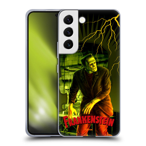 Universal Monsters Frankenstein Yellow Soft Gel Case for Samsung Galaxy S22 5G