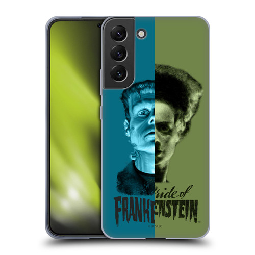Universal Monsters Frankenstein Half Soft Gel Case for Samsung Galaxy S22+ 5G