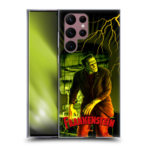 Universal Monsters Frankenstein Yellow Soft Gel Case for Samsung Galaxy S22 Ultra 5G