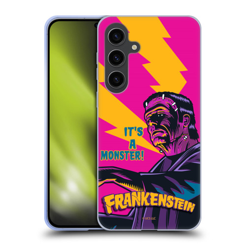Universal Monsters Frankenstein It's A Monster Soft Gel Case for Samsung Galaxy S24+ 5G