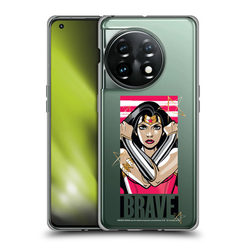Wonder Woman DC Comics Graphic Arts Brave Soft Gel Case for OnePlus 11 5G