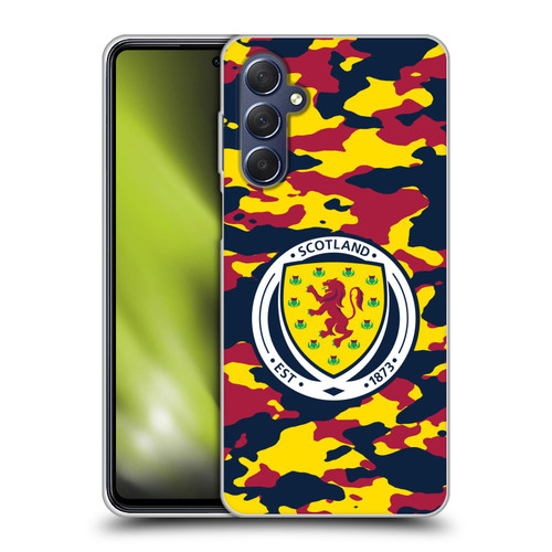 Scotland National Football Team Logo 2 Camouflage Soft Gel Case for Samsung Galaxy M54 5G