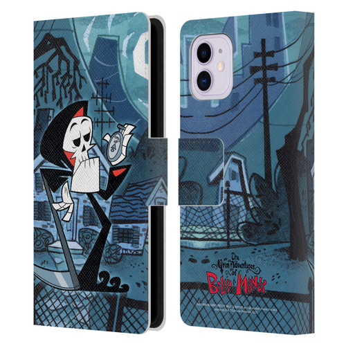 The Grim Adventures of Billy & Mandy Graphics Grim Leather Book Wallet Case Cover For Apple iPhone 11