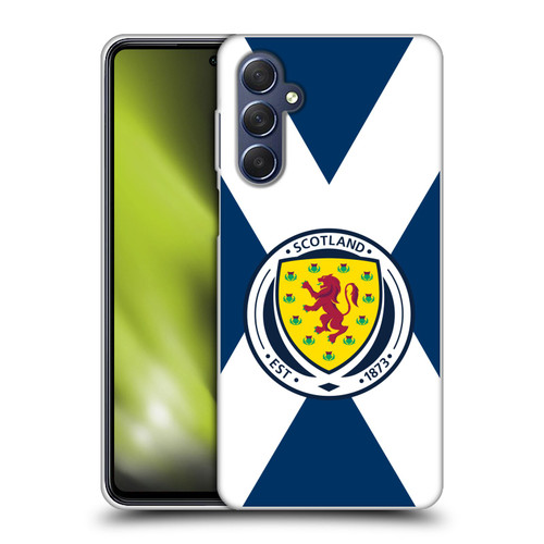 Scotland National Football Team Logo 2 Scotland Flag Soft Gel Case for Samsung Galaxy M54 5G
