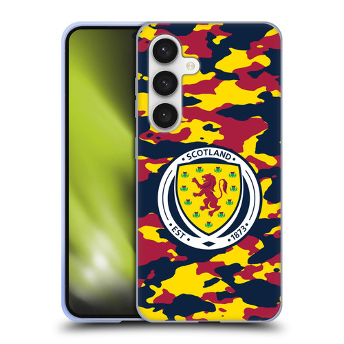 Scotland National Football Team Logo 2 Camouflage Soft Gel Case for Samsung Galaxy S24 5G