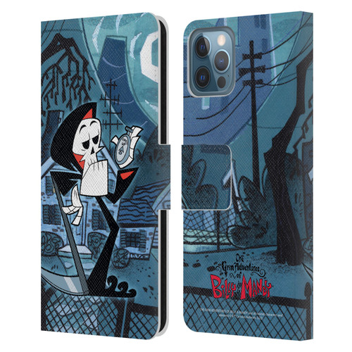 The Grim Adventures of Billy & Mandy Graphics Grim Leather Book Wallet Case Cover For Apple iPhone 12 / iPhone 12 Pro