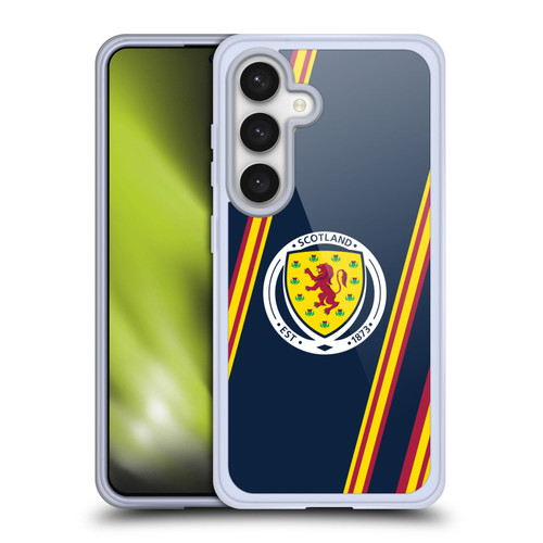 Scotland National Football Team Logo 2 Stripes Soft Gel Case for Samsung Galaxy S24 5G