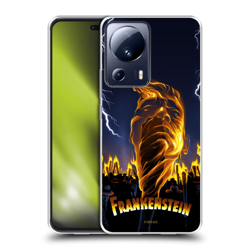Universal Monsters Frankenstein Flame Soft Gel Case for Xiaomi 13 Lite 5G