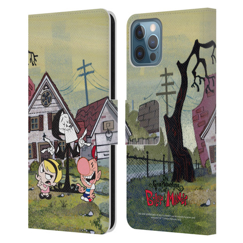 The Grim Adventures of Billy & Mandy Graphics Poster Leather Book Wallet Case Cover For Apple iPhone 12 / iPhone 12 Pro
