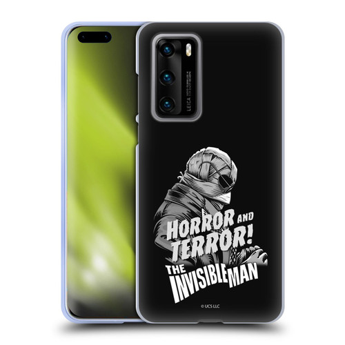 Universal Monsters The Invisible Man Horror And Terror Soft Gel Case for Huawei P40 5G