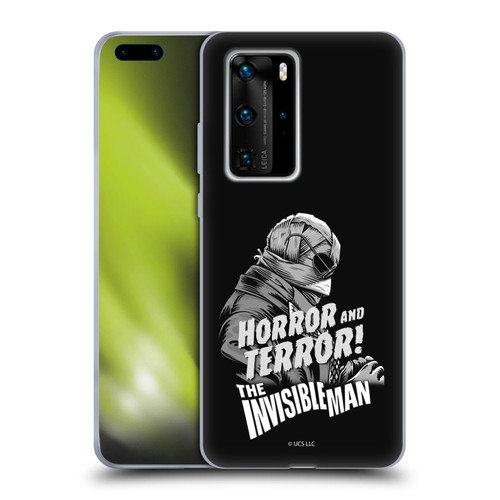 Universal Monsters The Invisible Man Horror And Terror Soft Gel Case for Huawei P40 Pro / P40 Pro Plus 5G