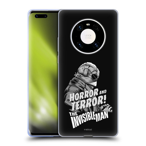 Universal Monsters The Invisible Man Horror And Terror Soft Gel Case for Huawei Mate 40 Pro 5G