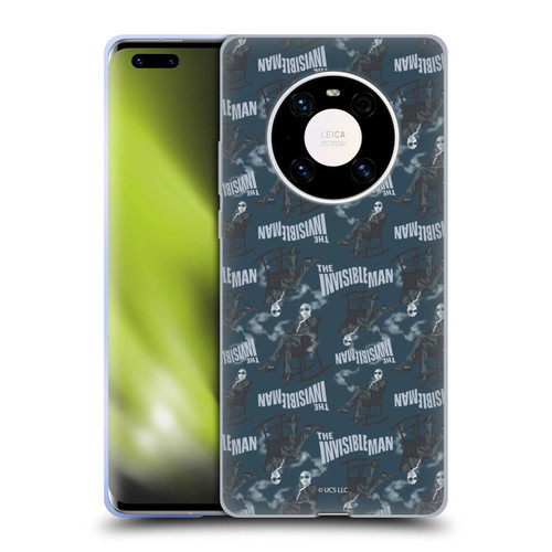 Universal Monsters The Invisible Man Pattern Blue Soft Gel Case for Huawei Mate 40 Pro 5G