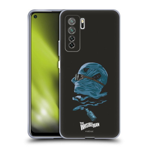 Universal Monsters The Invisible Man Blue Soft Gel Case for Huawei Nova 7 SE/P40 Lite 5G