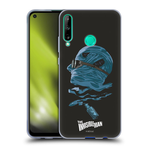 Universal Monsters The Invisible Man Blue Soft Gel Case for Huawei P40 lite E