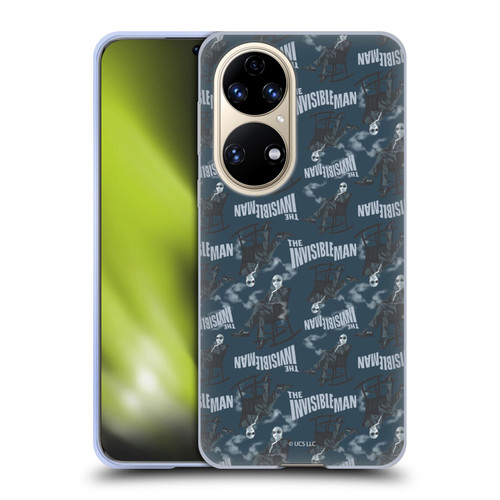 Universal Monsters The Invisible Man Pattern Blue Soft Gel Case for Huawei P50