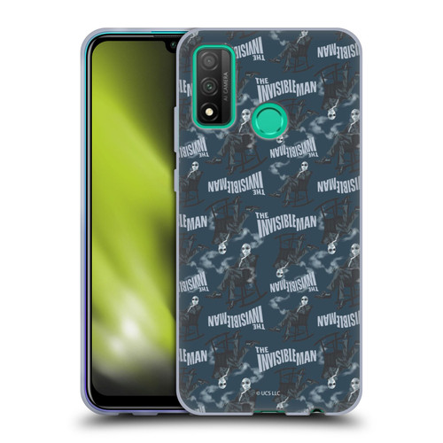 Universal Monsters The Invisible Man Pattern Blue Soft Gel Case for Huawei P Smart (2020)