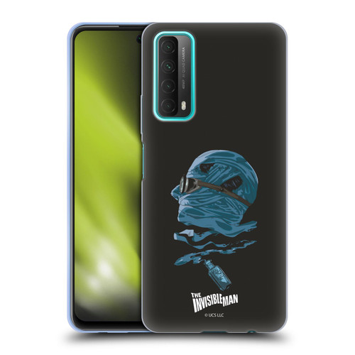Universal Monsters The Invisible Man Blue Soft Gel Case for Huawei P Smart (2021)