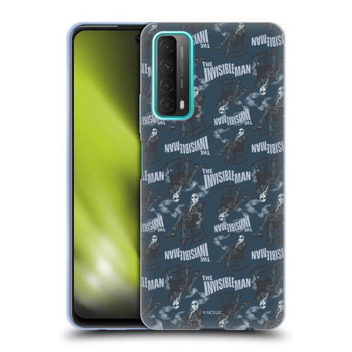 Universal Monsters The Invisible Man Pattern Blue Soft Gel Case for Huawei P Smart (2021)