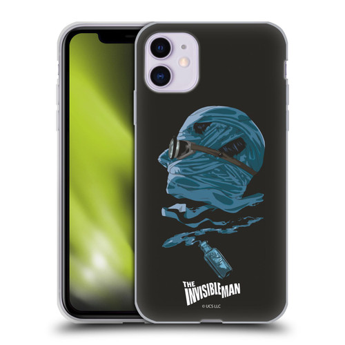 Universal Monsters The Invisible Man Blue Soft Gel Case for Apple iPhone 11