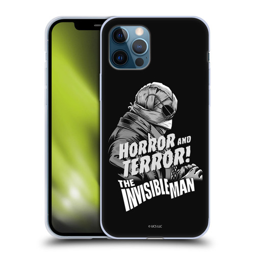 Universal Monsters The Invisible Man Horror And Terror Soft Gel Case for Apple iPhone 12 / iPhone 12 Pro