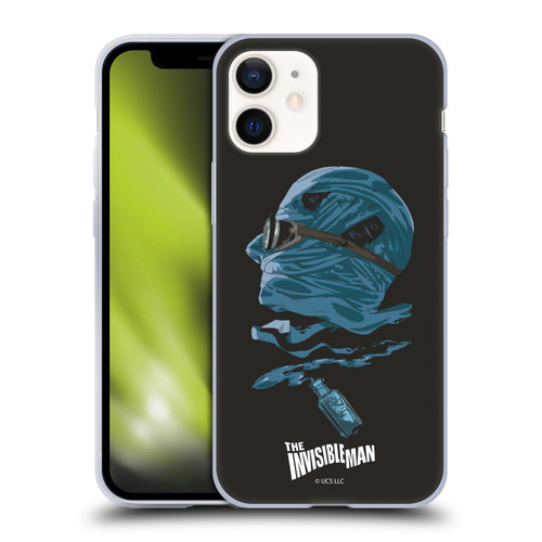 Universal Monsters The Invisible Man Blue Soft Gel Case for Apple iPhone 12 Mini