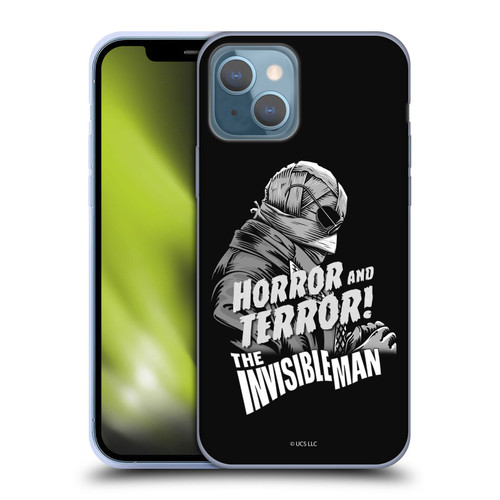 Universal Monsters The Invisible Man Horror And Terror Soft Gel Case for Apple iPhone 13