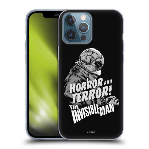 Universal Monsters The Invisible Man Horror And Terror Soft Gel Case for Apple iPhone 13 Pro Max