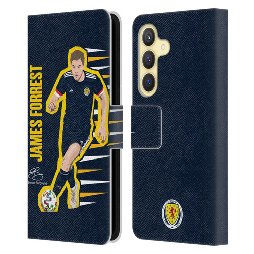 Scotland National Football Team Players James Forrest Leather Book Wallet Case Cover For Samsung Galaxy S24 5G