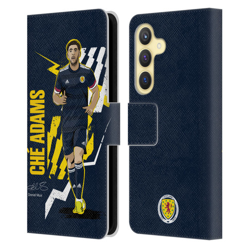 Scotland National Football Team Players Ché Adams Leather Book Wallet Case Cover For Samsung Galaxy S24 5G