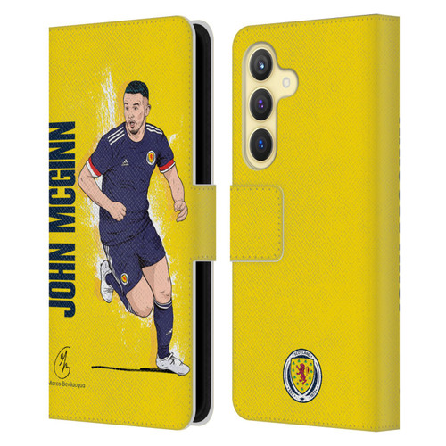 Scotland National Football Team Players John McGinn Leather Book Wallet Case Cover For Samsung Galaxy S24 5G